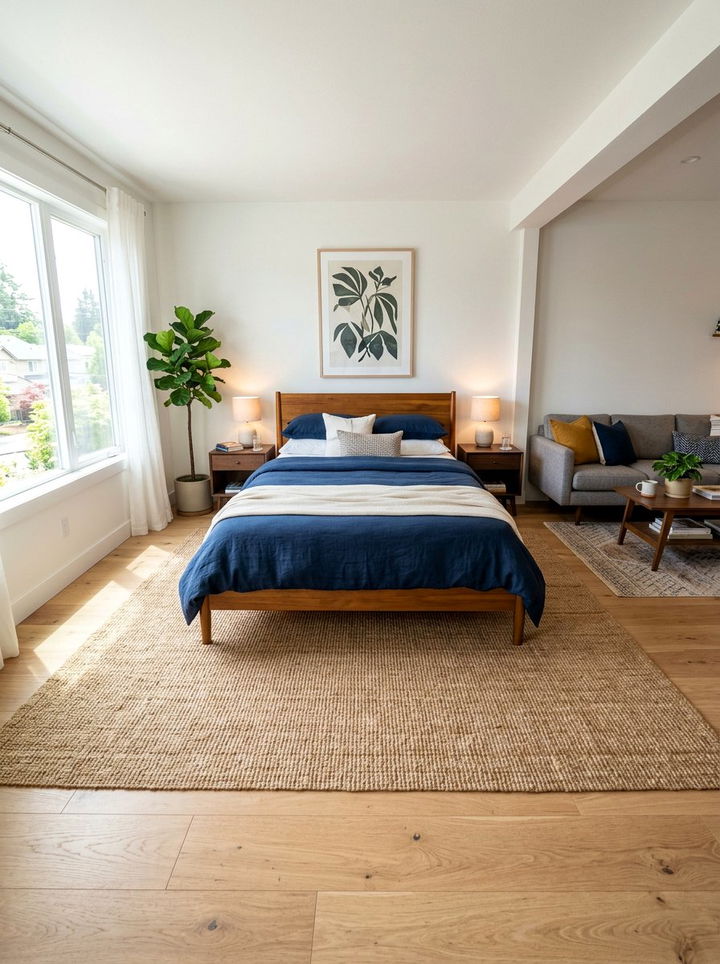 Studio Apartment Area Rug Placement - 30 studio apartment bedroom ideas