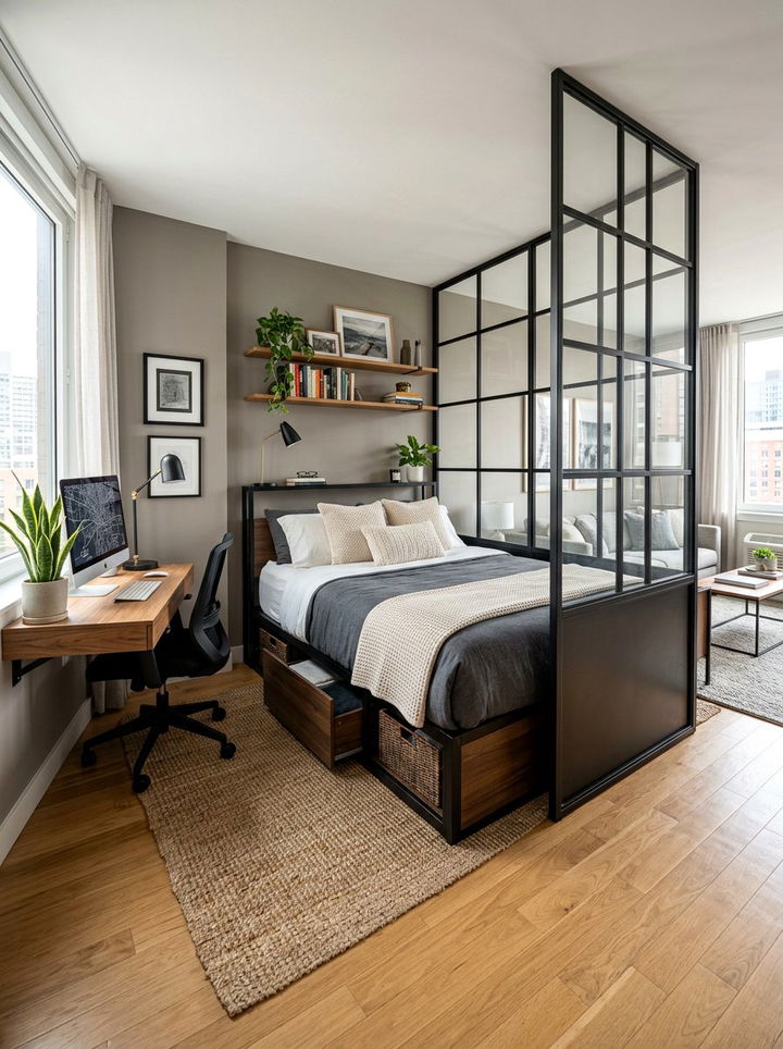 Studio Apartment Bed - 30 bedroom renovation ideas