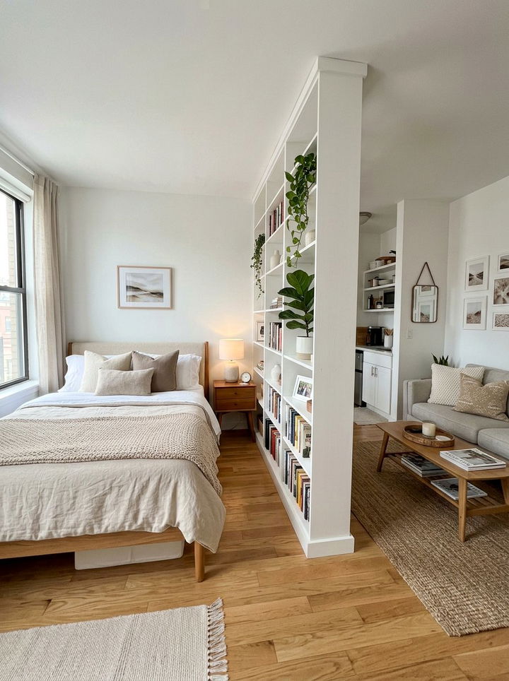 Studio Apartment Bedroom - 30 beige and white bedroom ideas