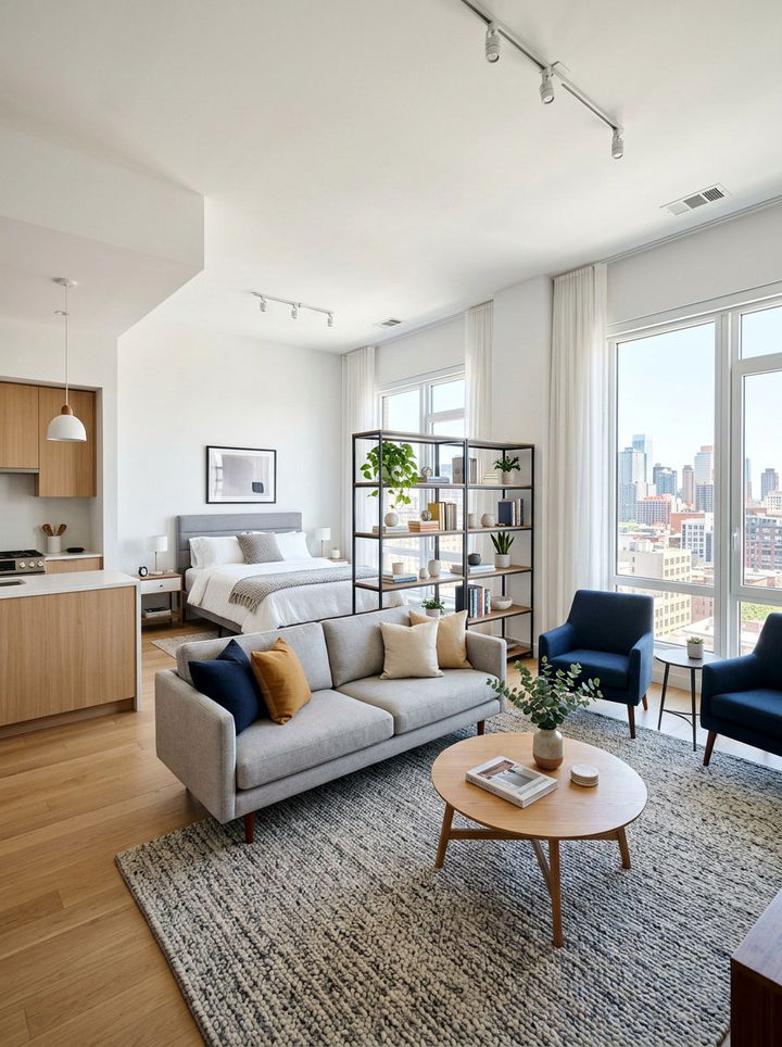 Studio Bedroom Zone - 30 bedroom space planning ideas