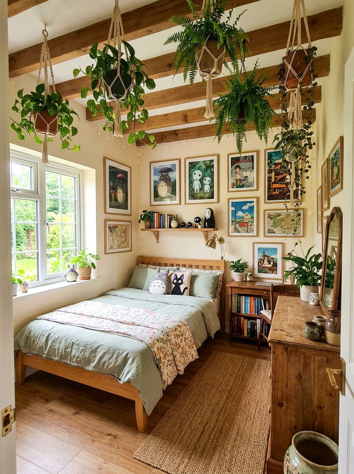 Studio Ghibli Aesthetic Bedroom - 30 geek bedroom ideas