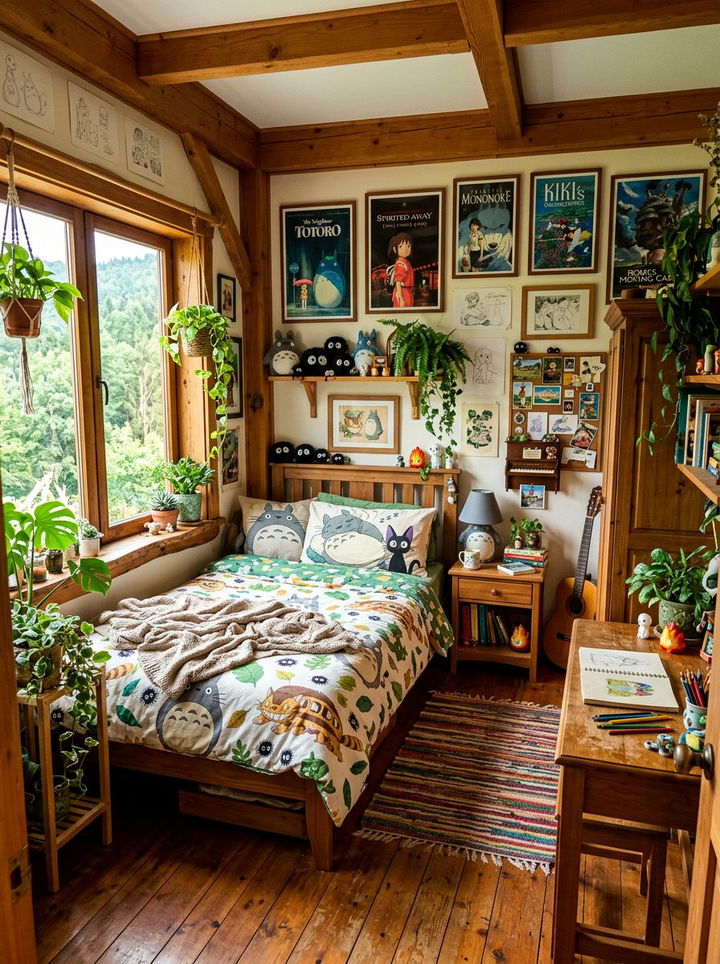 Studio Ghibli Bedroom - 30 kawaii bedroom ideas
