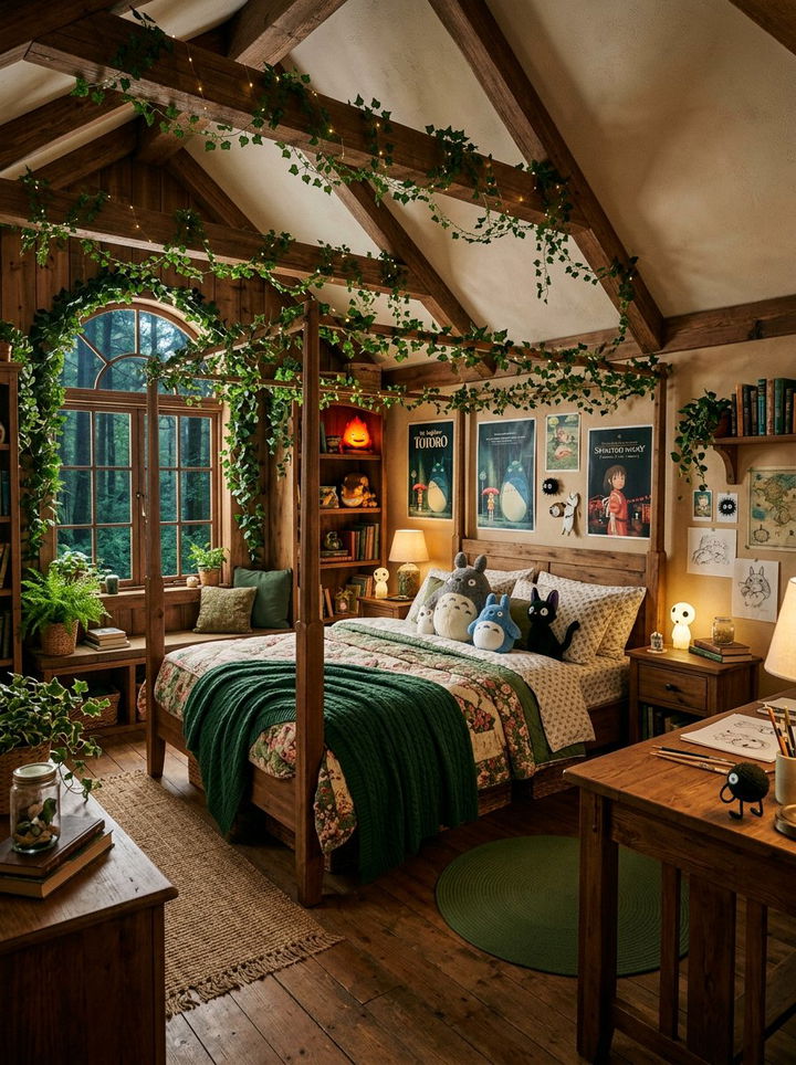 Studio Ghibli Bedroom - 30 manga bedroom ideas