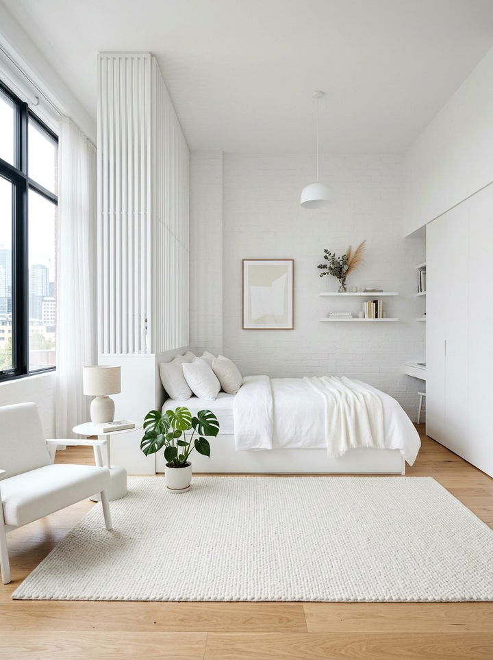 Studio White Bedroom - 30 all white bedroom ideas