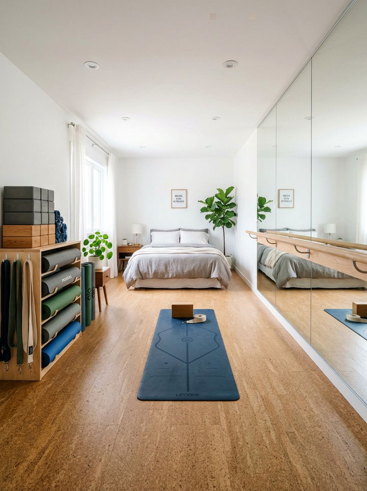 Studio Yoga Bedroom - 30 yoga bedroom ideas