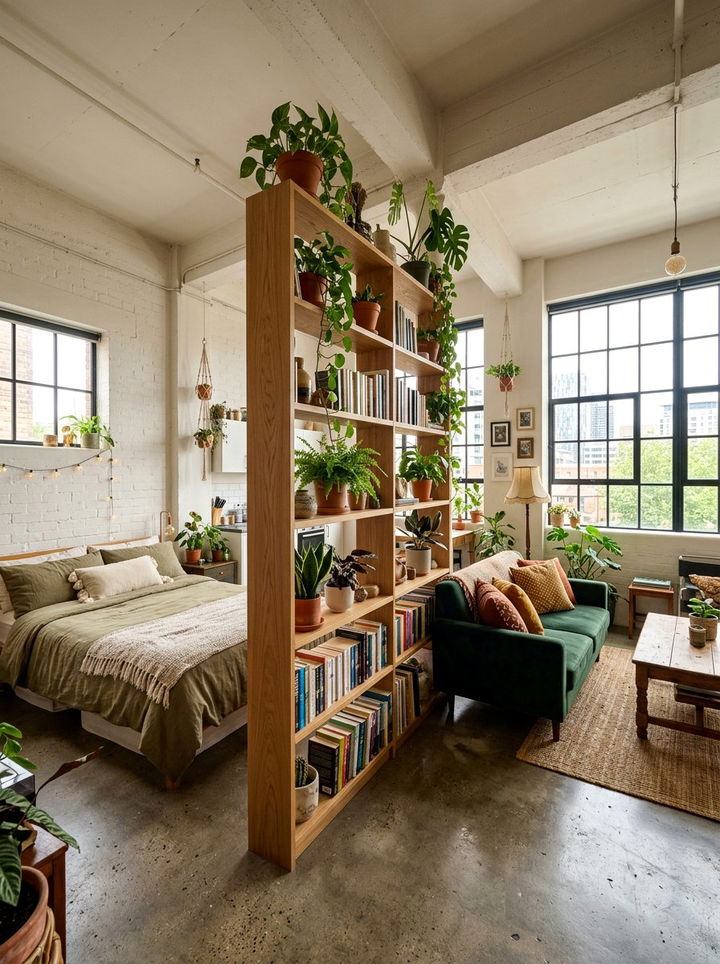 Studio bedroom zone divider - 30 oddly shaped bedroom ideas