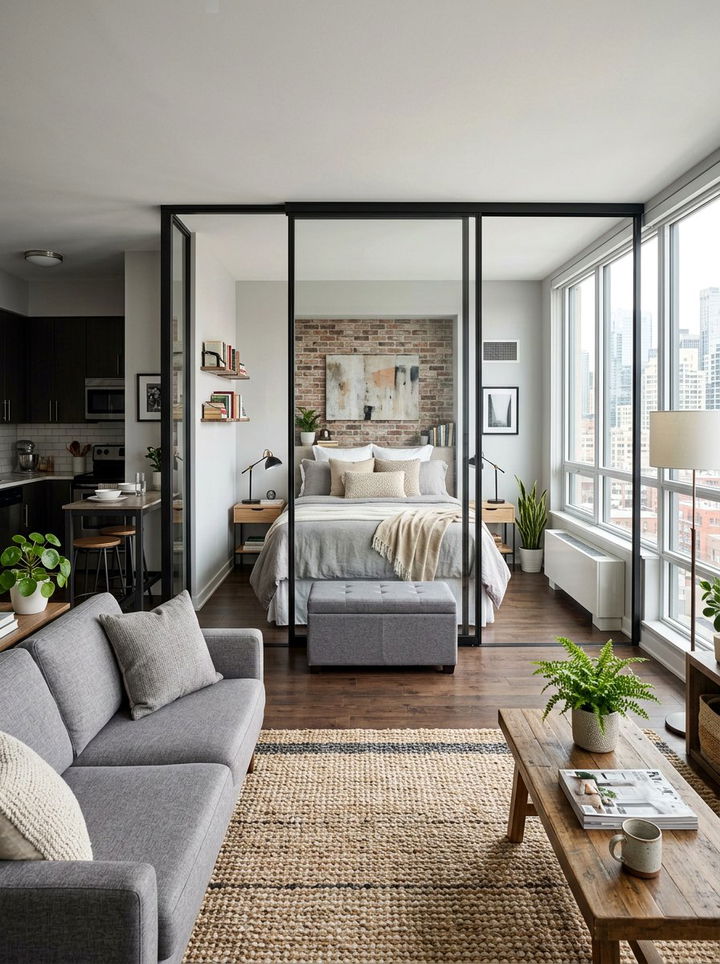 Studio bedroom - 30 creative bedroom ideas