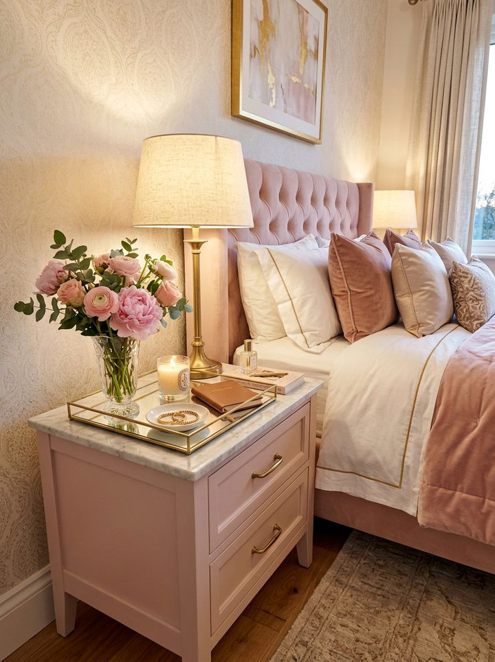 Styled Nightstand Bedroom - 30 affordable bedroom ideas