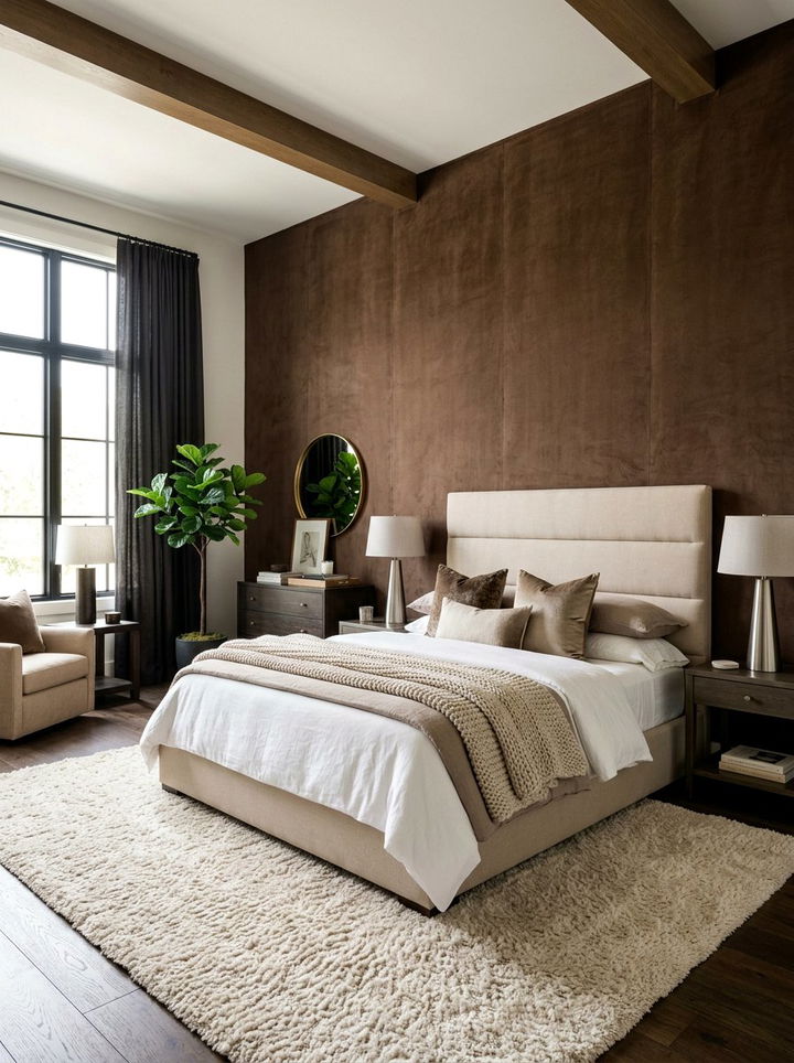 Suede wallpaper - 30 bedroom textured wallpapers