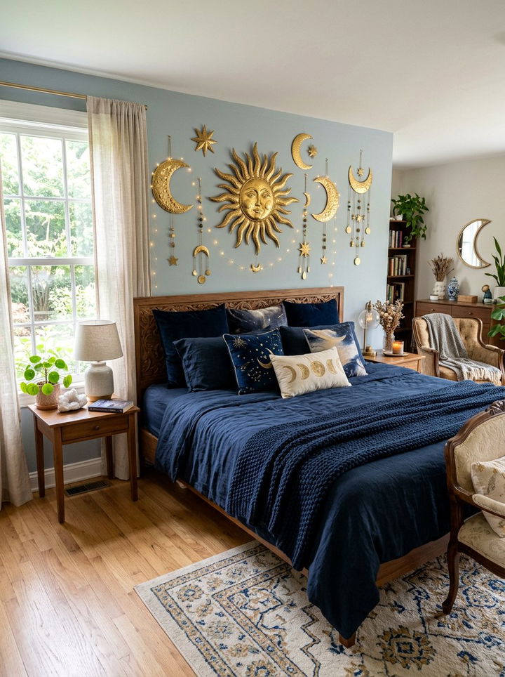 Sun And Moon Decor - 30 bohemian bedroom ideas