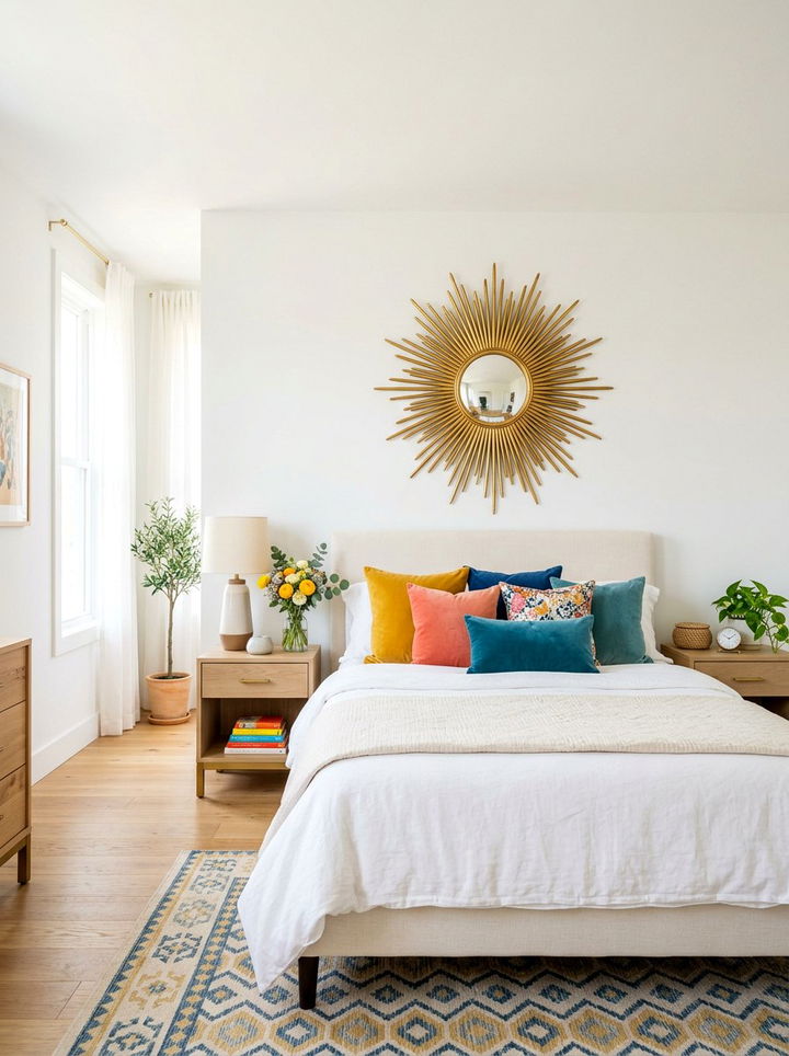 Sunburst Mirror Decor - 30 bedroom mirrors