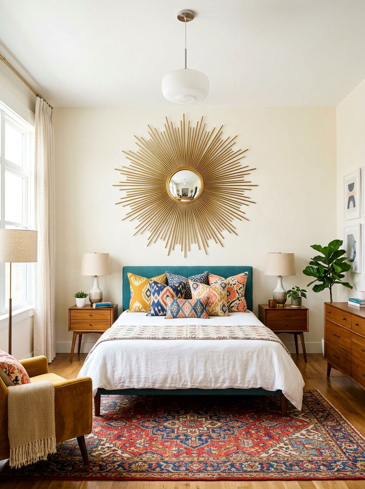 Sunburst Wall Mirror - 30 bedroom wall mirrors