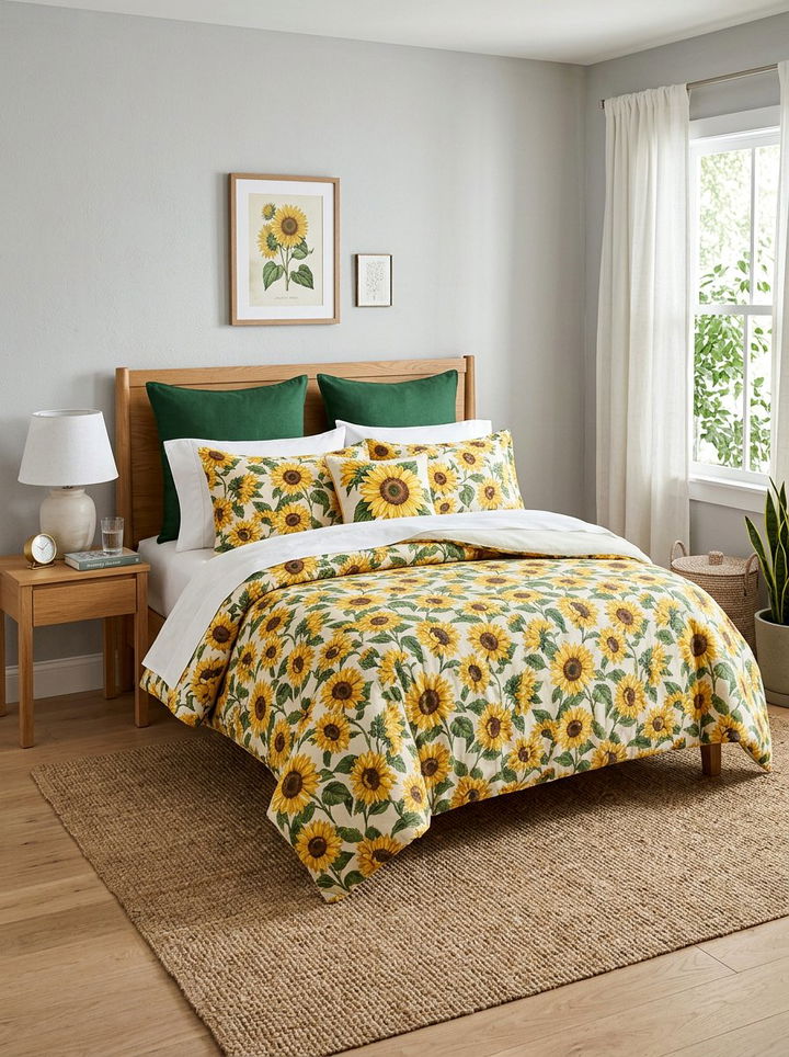 30 Sunflower Bedroom Ideas to Brighten Your Morning