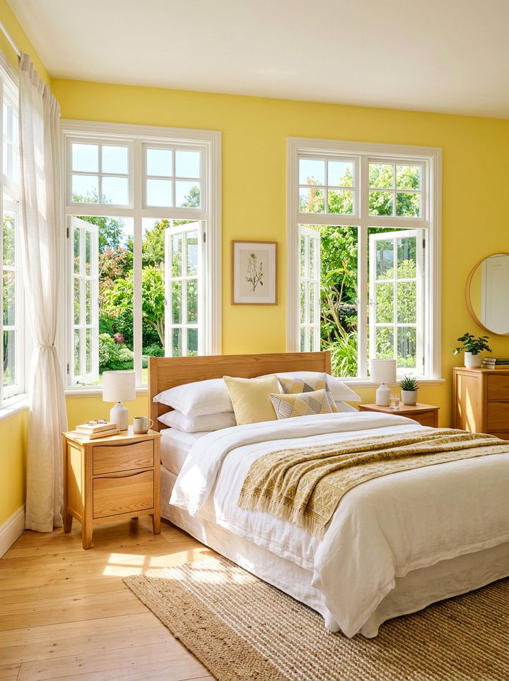 Sunny Yellow Bedroom - 30 pale yellow bedroom ideas