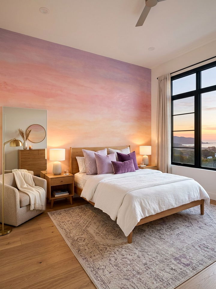 Sunset Bedroom - 30 warm tone bedroom ideas