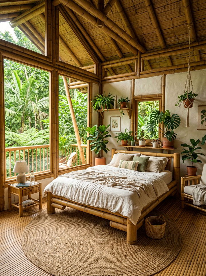 Sustainable Bamboo Treehouse - 30 treehouse bedroom ideas