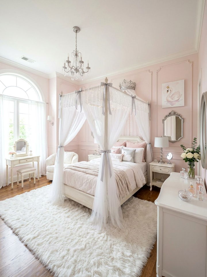 Swan Princess Bedroom - 30 bird bedroom ideas