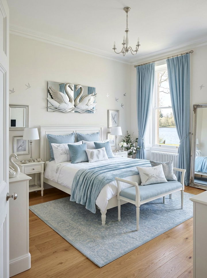 Swan lake bedroom - 30 fairy tale bedroom ideas