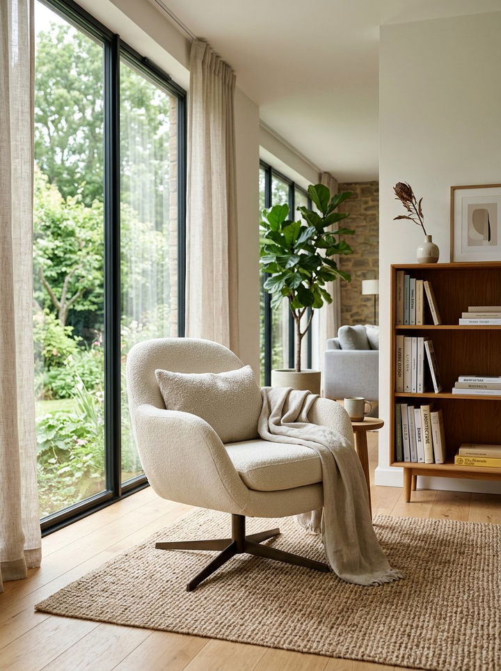 Swivel Lounge Chair - 30 bedroom adjustable furniture ideas