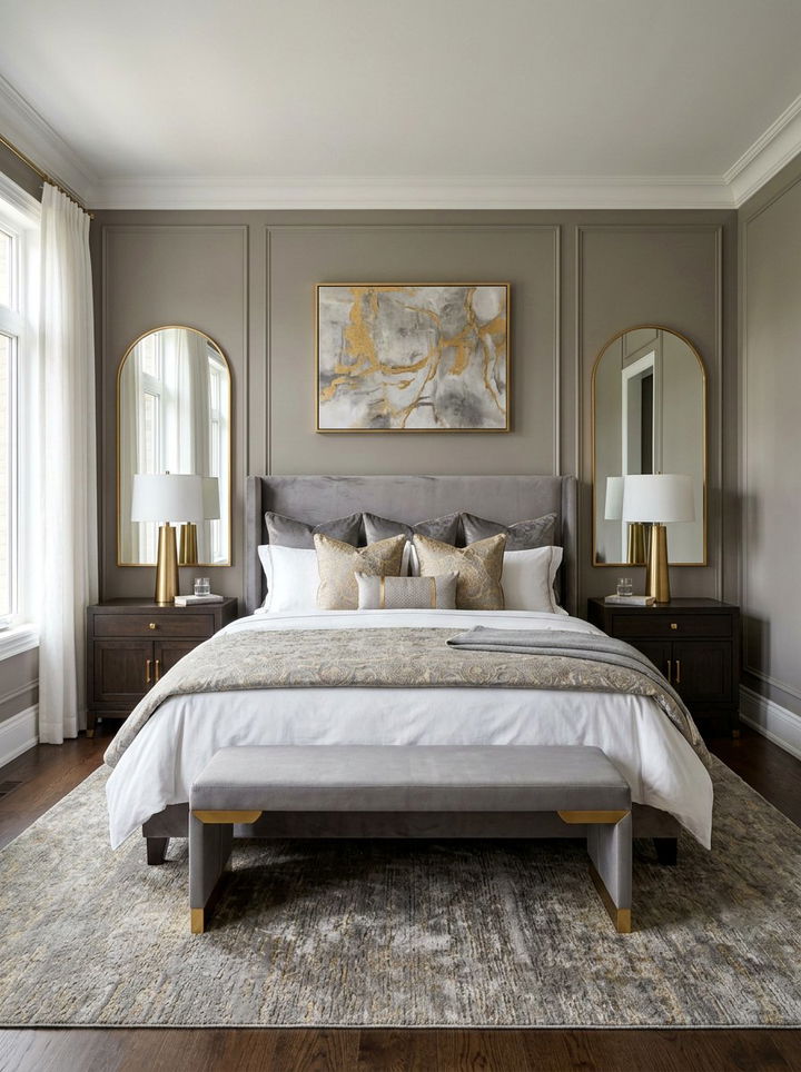 Symmetrical Bedroom Layout - 30 Hollywood regency bedroom ideas