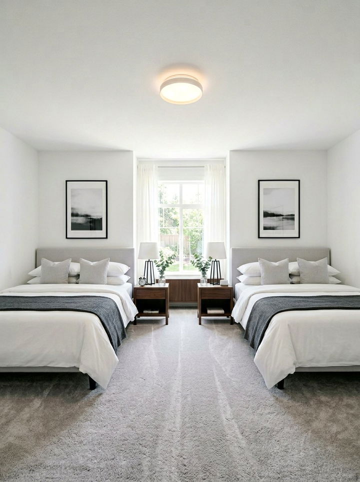 Symmetrical Bedroom Layout - 30 twin siblings bedroom ideas