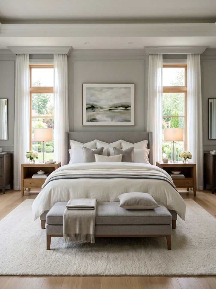 Symmetrical Bedroom Layout - 30 bedroom furniture placement