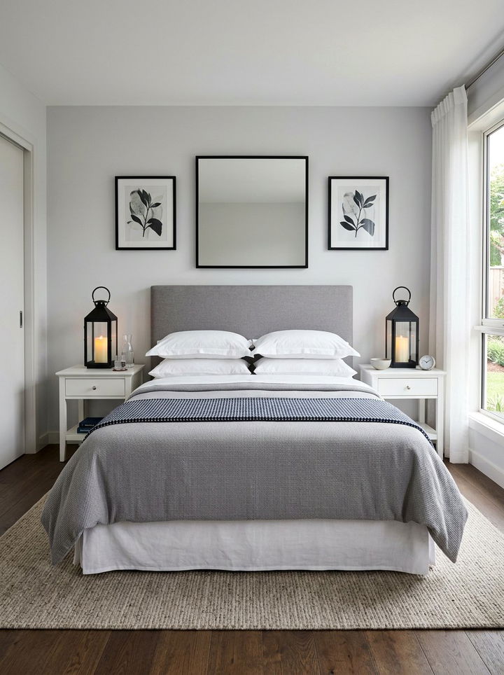 Symmetrical Bedside Lantern - 30 bedroom candle lanterns