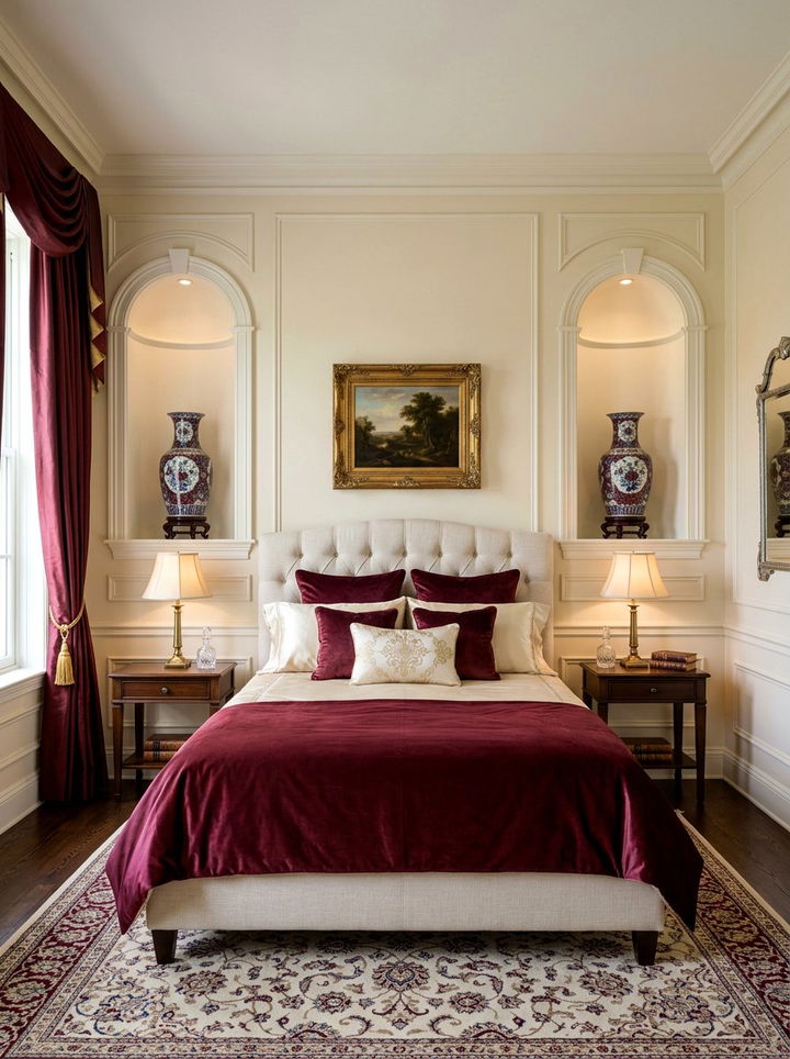 Symmetrical Wall Niche - 30 bedroom wall niches