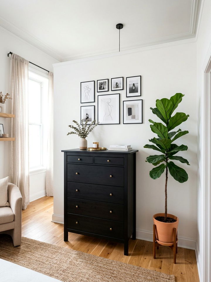 Tall Black Dresser - 30 bedroom black dressers