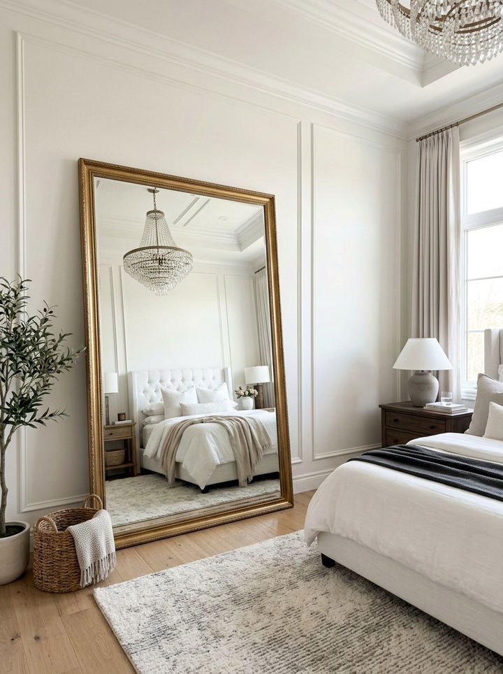 Tall Mirror Leaner Bedroom - 30 high ceiling bedroom ideas