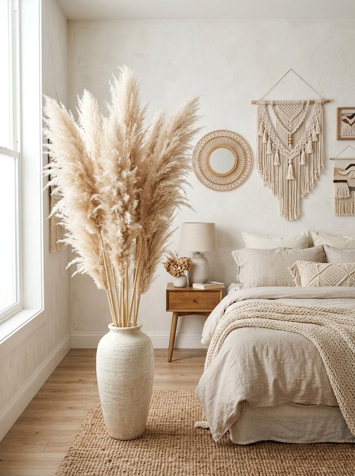 Tall Pampas Grass - 30 bedroom faux flowers