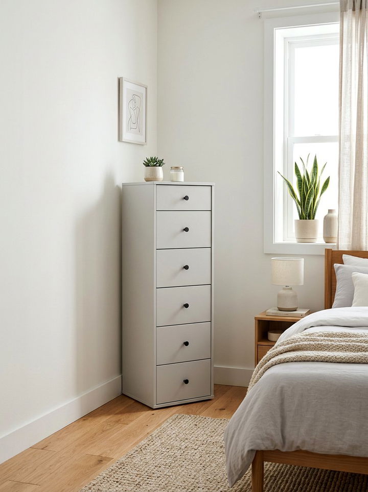 Tall Six Drawer Chest - 30 bedroom modern dressers