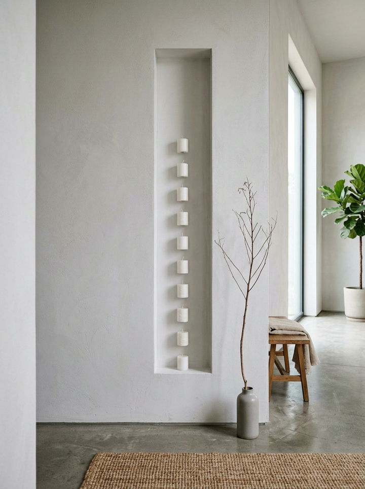 Tall Slim Wall Niche - 30 bedroom wall niches