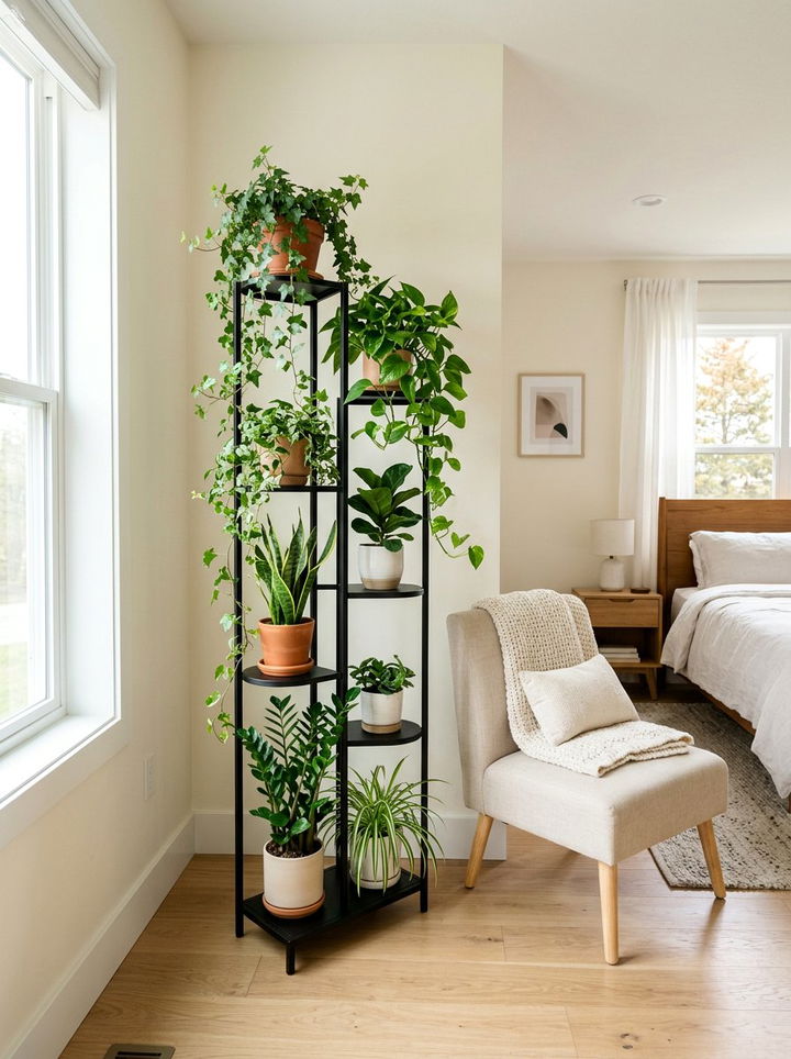 Tall corner plant stand - 30 bedroom plant stands