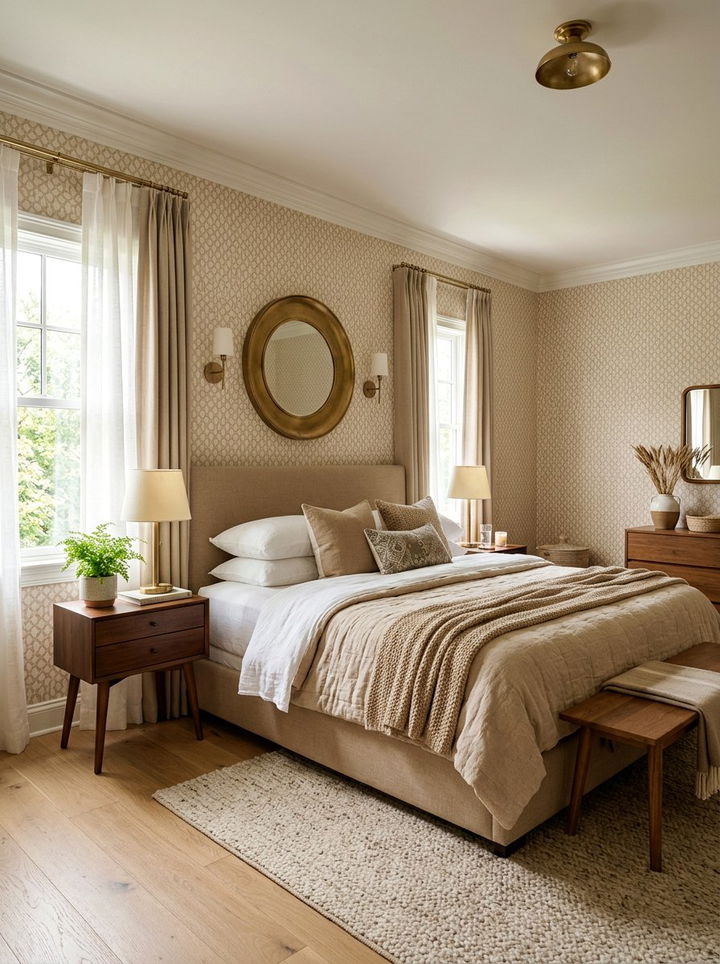 Tan Wallpaper Bedroom - 30 tan bedroom ideas