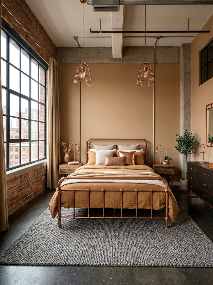 Tan and copper bedroom - 30 tan bedroom color schemes