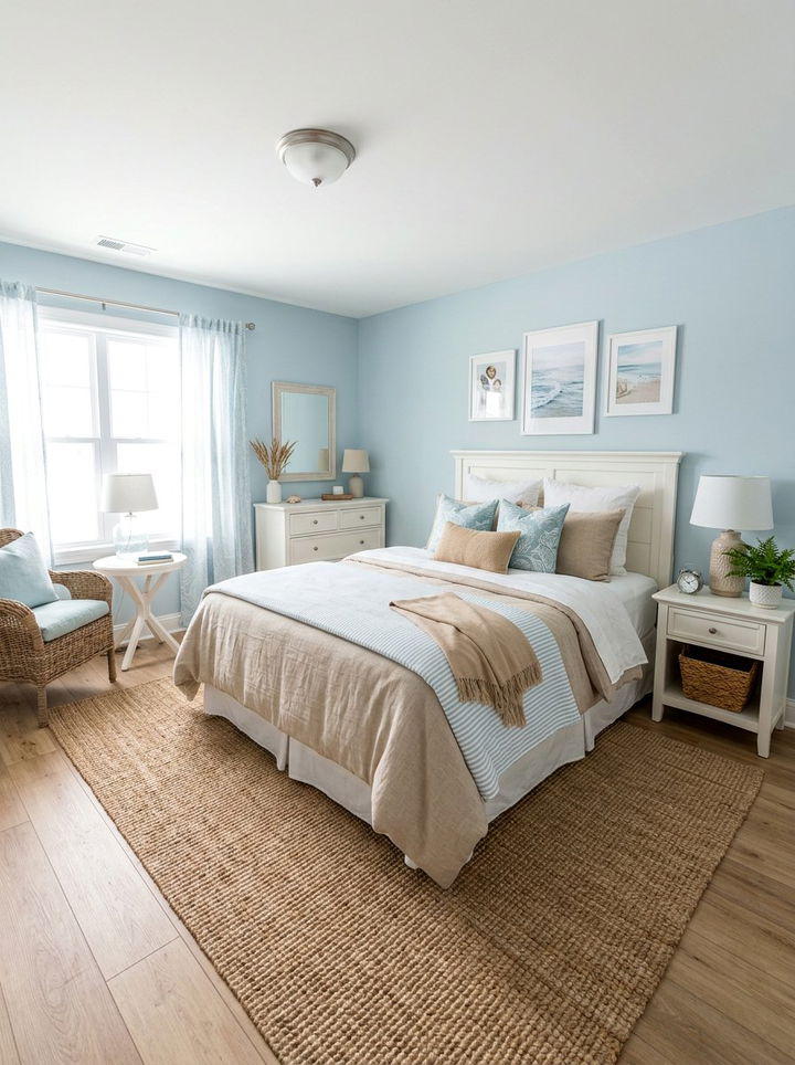 Tan and light blue bedroom - 30 tan bedroom color schemes