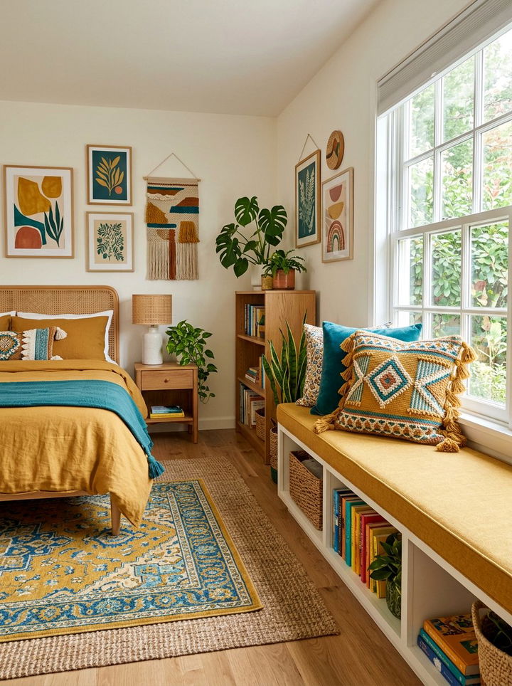 Tasseled Cotton Cushion - 30 cotton bedroom ideas