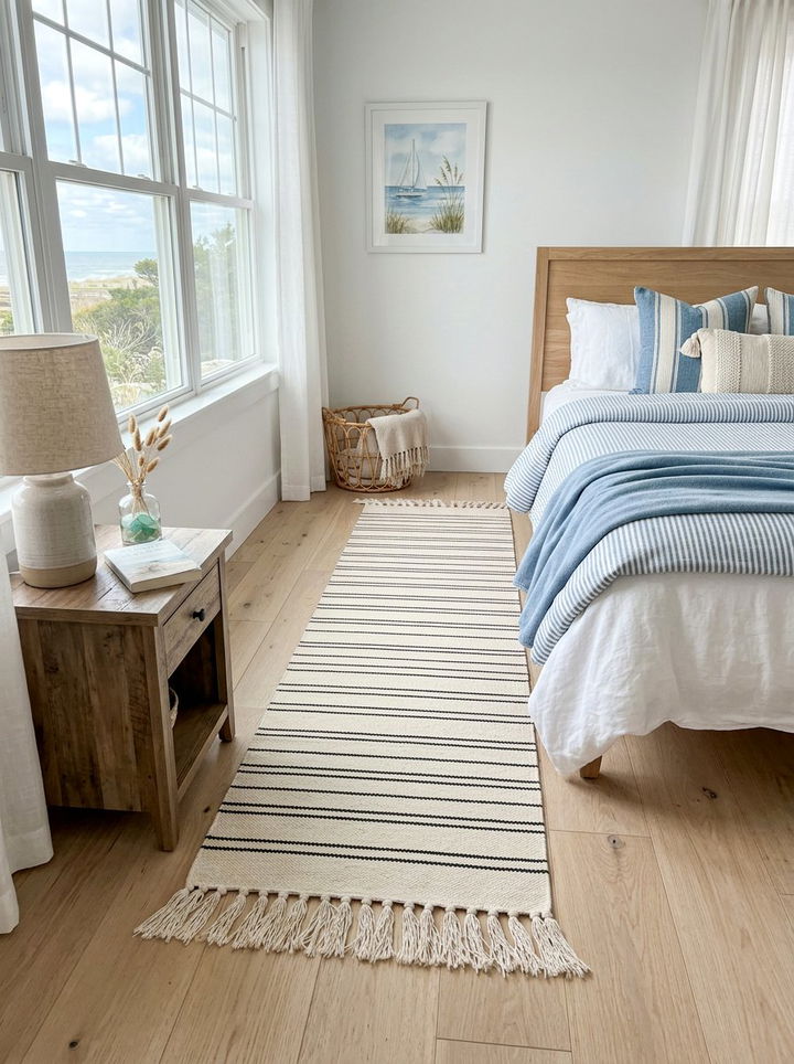 Tasseled Cotton Runner Rug - 30 bedroom runner rugs