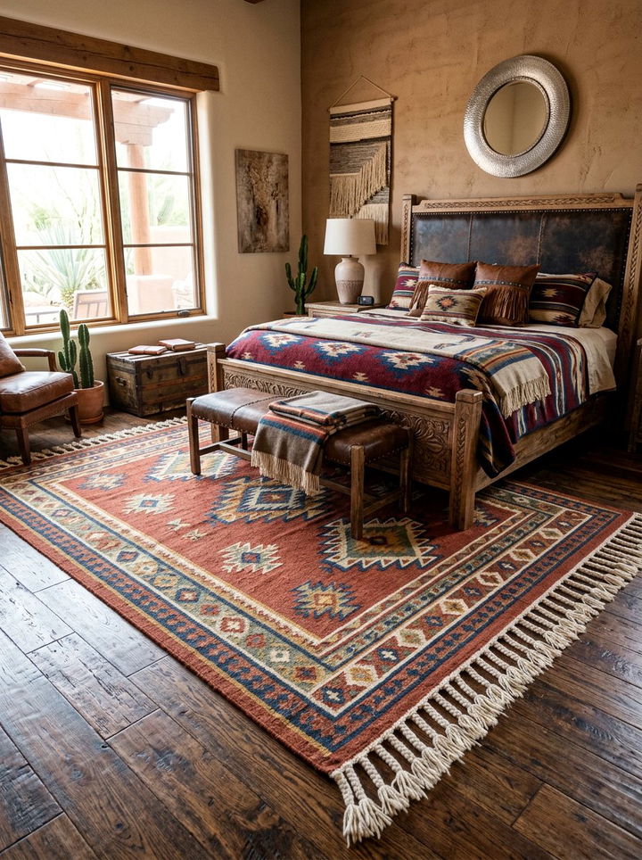 Tasseled Wool Rug - 30 bedroom wool rugs