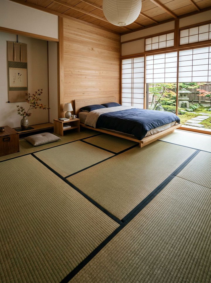 Tatami mat flooring - 30 zen bedroom ideas