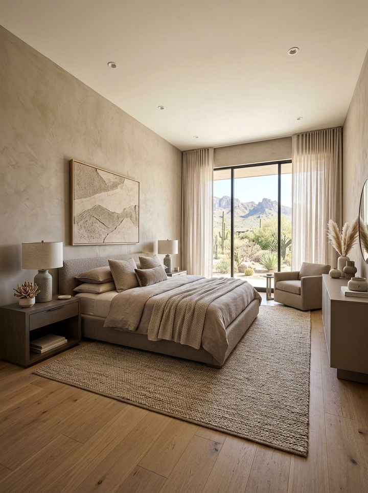 Taupe Bedroom - 30 desert bedroom color ideas