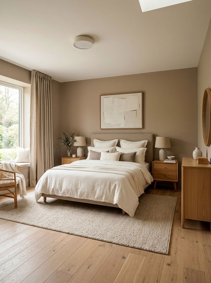 Taupe Bedroom - 30 muted tone bedroom ideas
