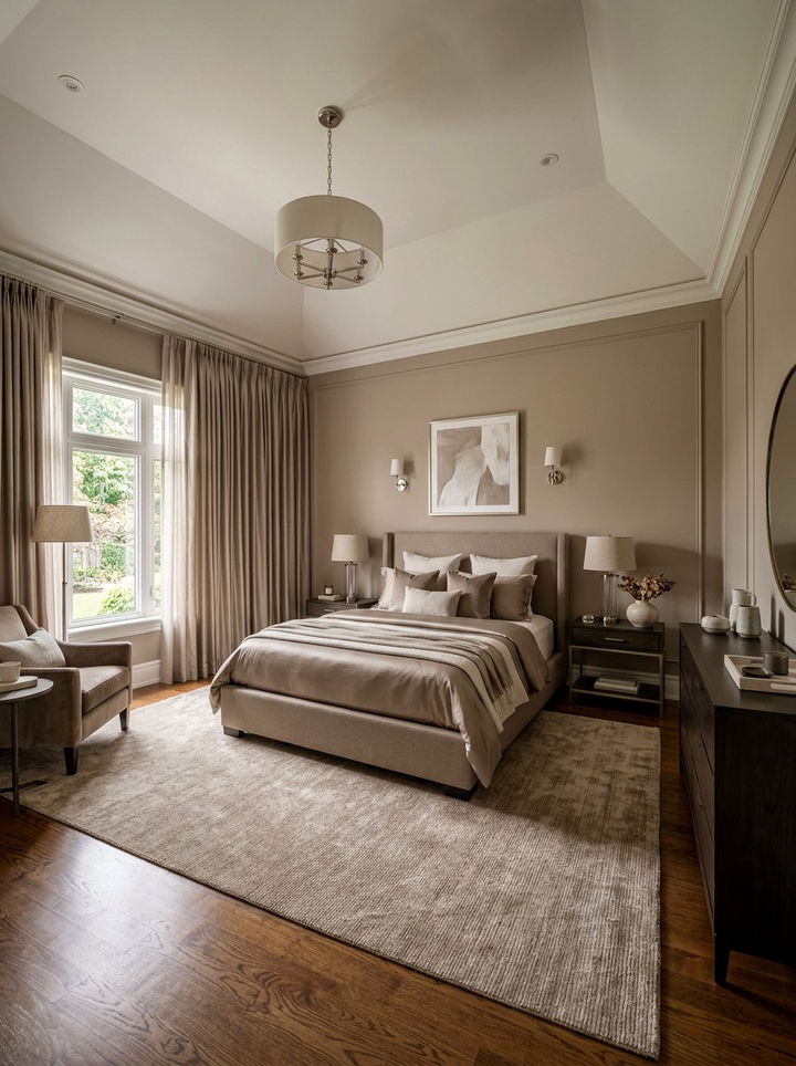 Taupe Bedroom - 30 relaxing bedroom color ideas