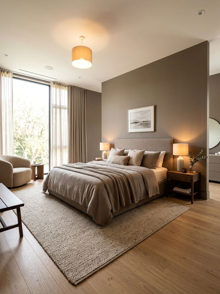 Taupe Minimalist Bedroom - 30 minimalist bedroom color ideas