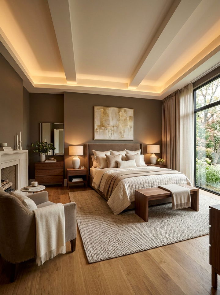 Taupe Room - 30 calming bedroom color ideas