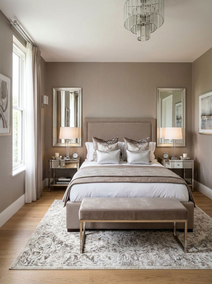 Taupe and Silver Bedroom - 30 taupe bedroom color schemes