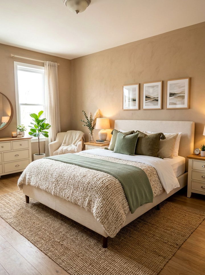 Tawny brown bedroom - 30 forest inspired bedroom color ideas