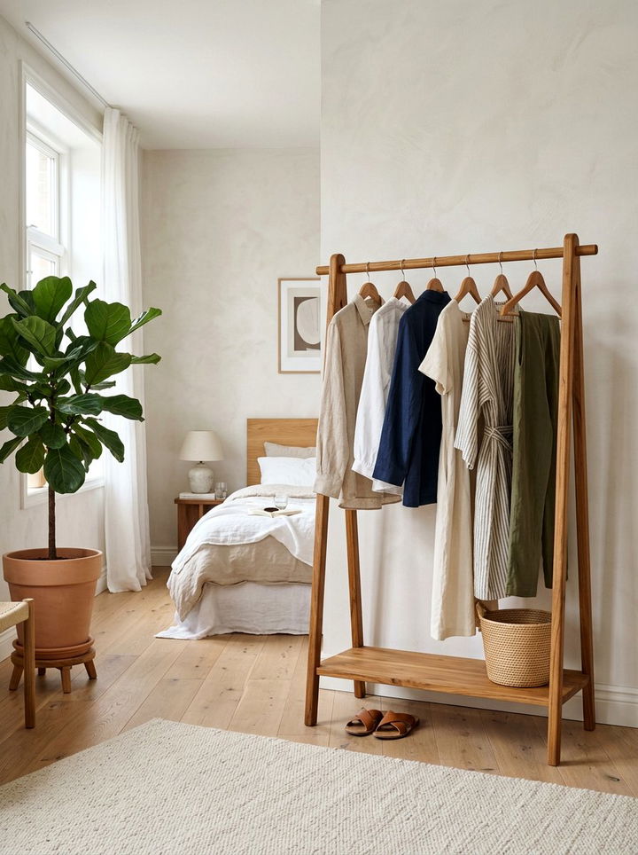 Teak Clothes Rack - 30 bedroom teak furniture ideas