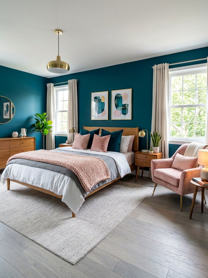 Teal And Pink Bedroom - 30 cool teal bedroom ideas